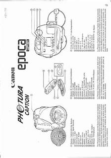 Canon Databacks manual. Camera Instructions.